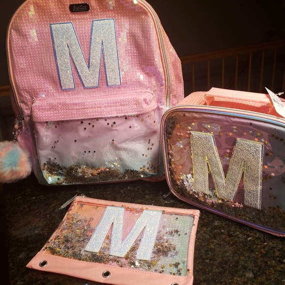 justice ombre initial backpack